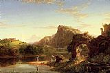Thomas Cole Famous Paintings - L'Allegro (Italian Sunset)